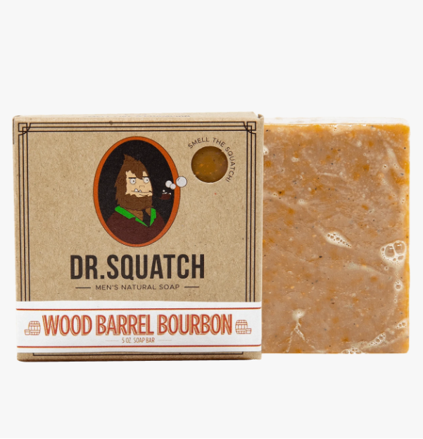 Dr. Squatch Wood Barrel Bourbon Bar Soap